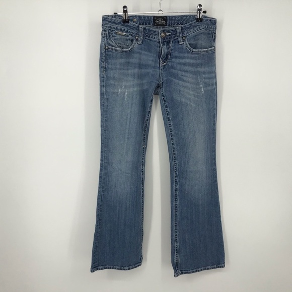 ReRock for Express Light Wash Boot Cut Jeans - Picture 3 of 6